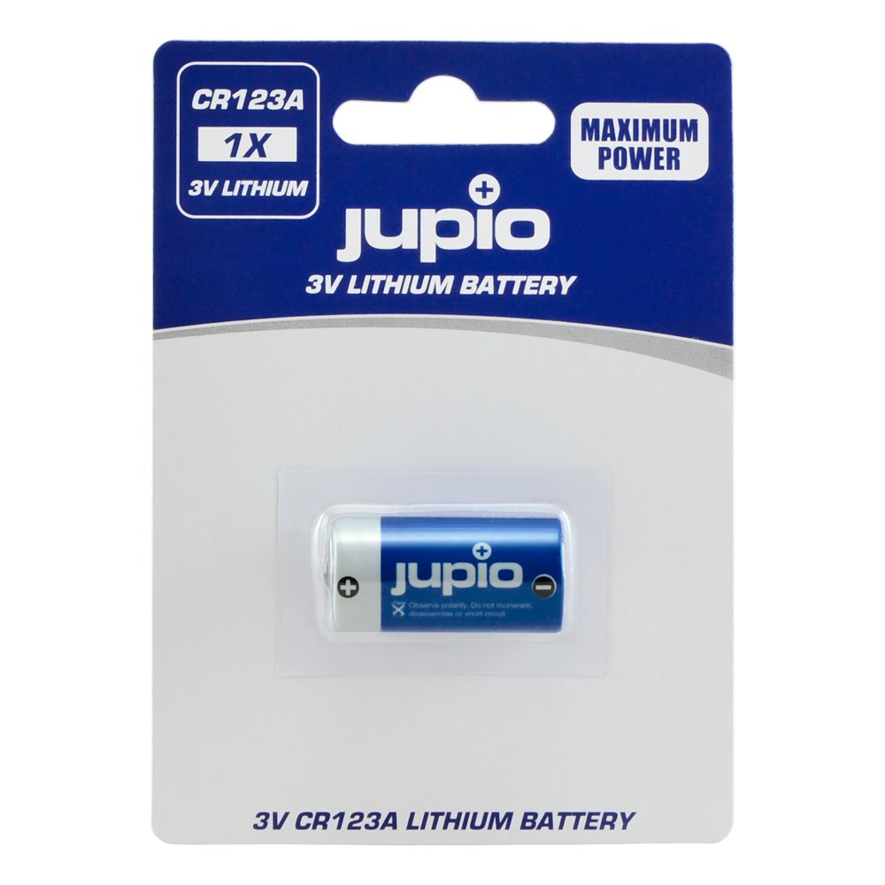 Baterie Jupio CR123A Lithium 3V 1ks
