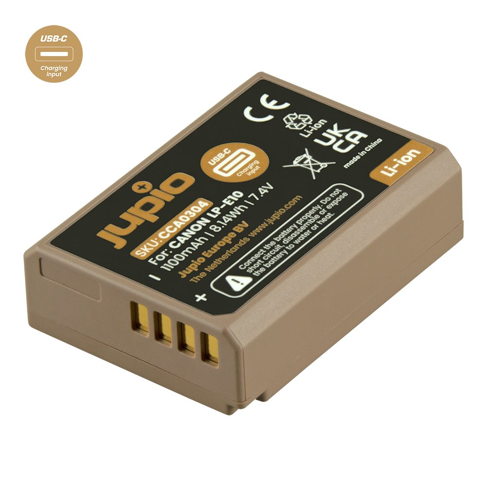 JUPIO Baterie Jupio LP-E10 *ULTRA C* 1100mAh s USB-C vstupem pro nabíjení
