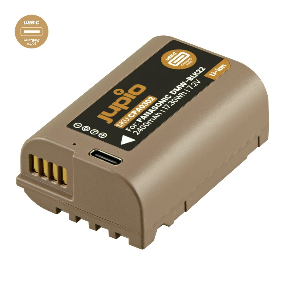 JUPIO Baterie Jupio DMW-BLK22 *ULTRA C* 2400mAh s USB-C vstupem pro nabíjení