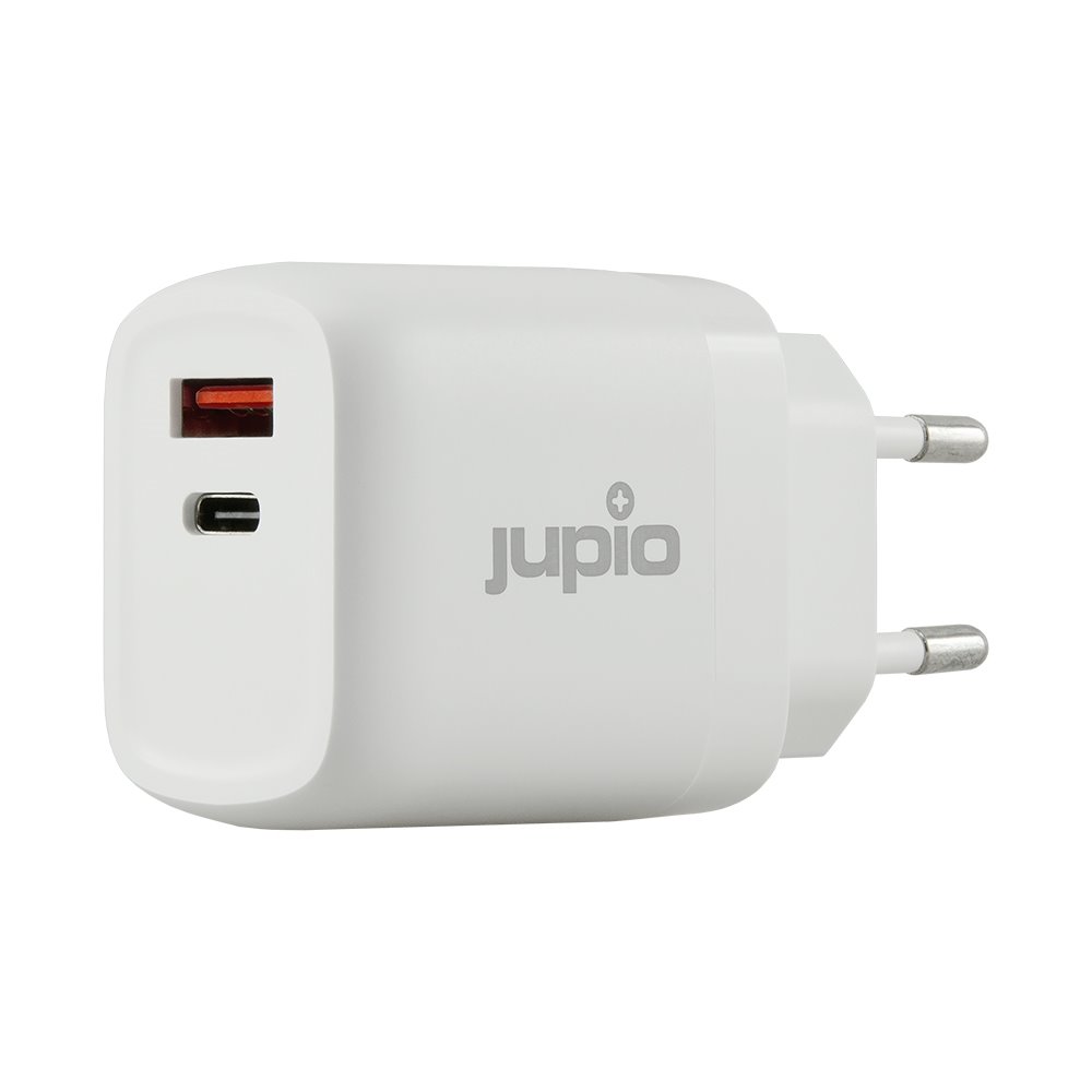 JUPIO Adaptér Jupio Dual USB GaN Charger 30W - zásuvka/USB + USB-C