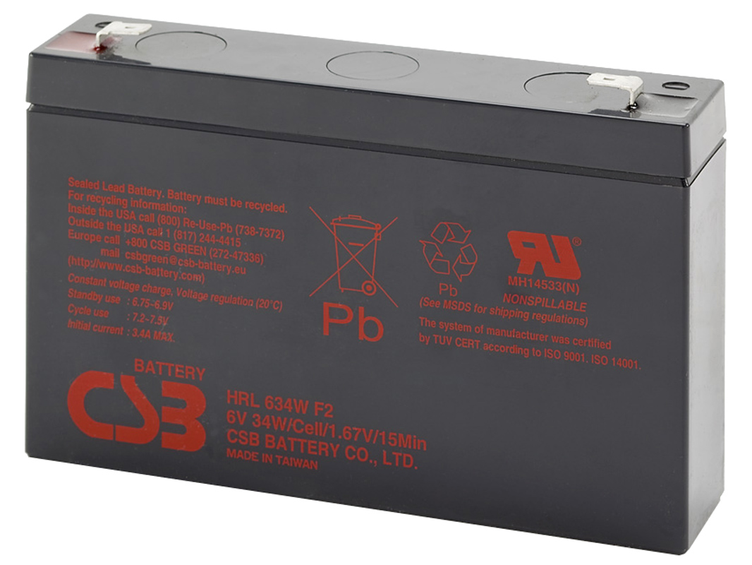 Baterie Avacom CSB 6V 9Ah olověný akumulátor HighRate (12 let) F2