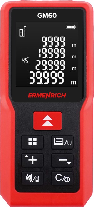 ERMENRICH Laserový dálkoměr Ermenrich Reel GM60 - vzdálenost, úhel, plocha, objem