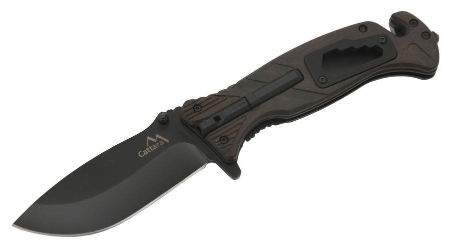 CATTARA Nůž Cattara BLACK BLADE zavírací s pojistkou 21,7 cm