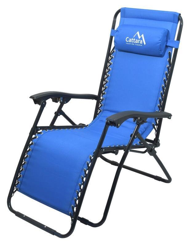 CATTARA Židle Cattara LIVORNO kempingová polohovací modrá