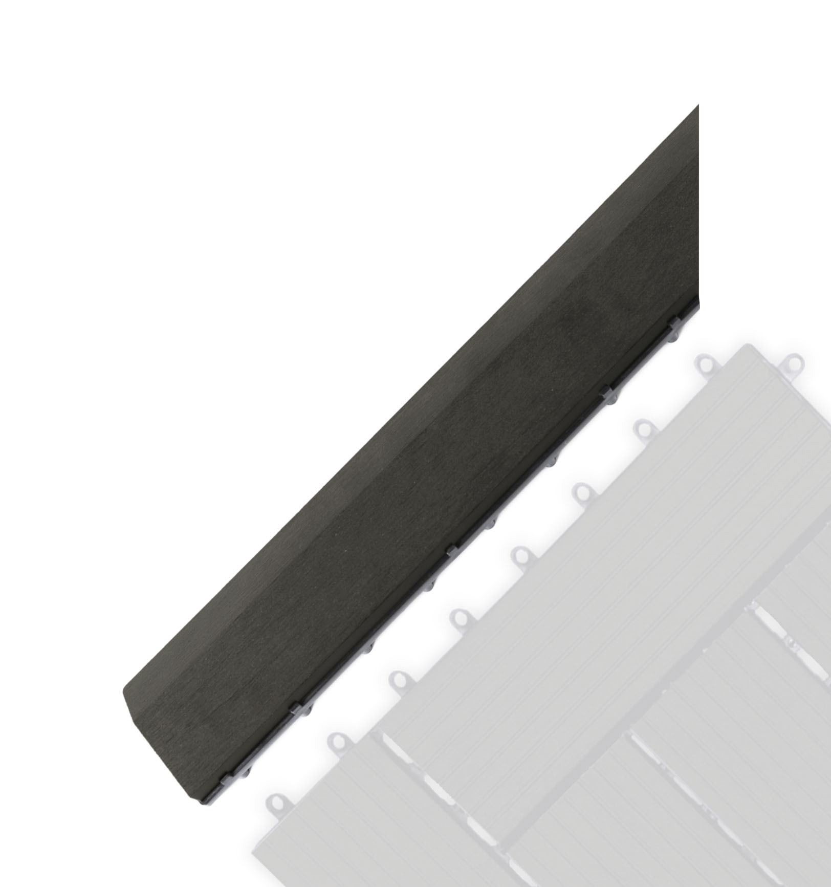 G21 Přechodová lišta G21 pro WPC dlaždice Eben, 38,5x7,5 cm rohová (levá)