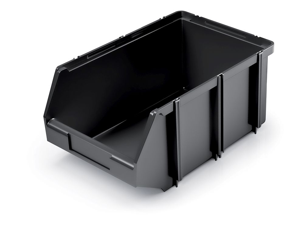 PROSPERPLAST Plastový úložný box CLICK BOX 162x108x75 černý
