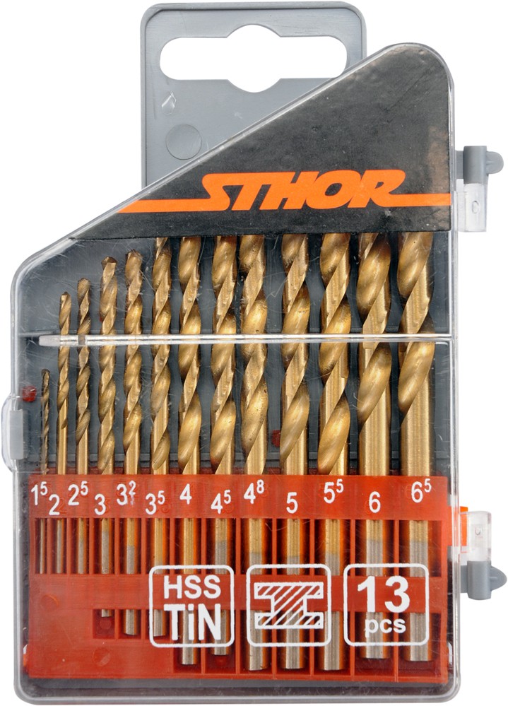 STHOR Sthor Sada vrtáků na kov 13 ks Titan