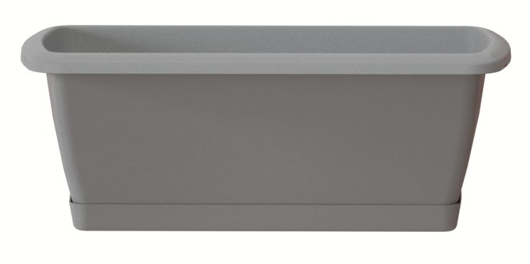 PROSPERPLAST Truhlík s miskou RESPANA SET šedý kámen 88,5 cm