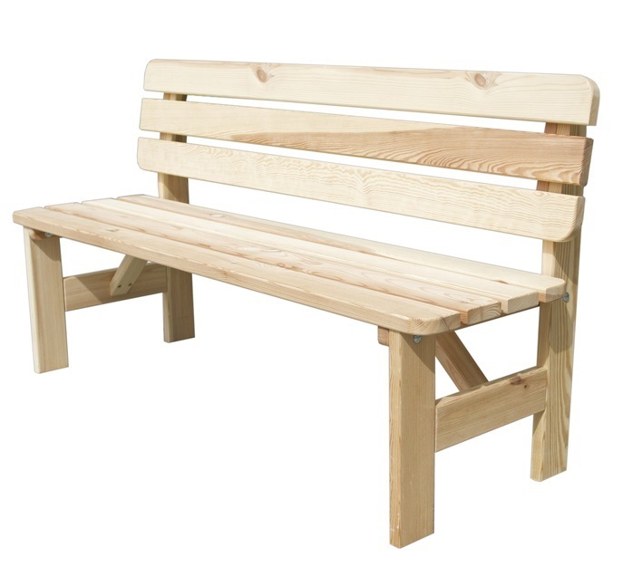 ROJAPLAST Rojaplast VIKING zahradní lavice dřevěná PŘÍRODNÍ - 200 cm