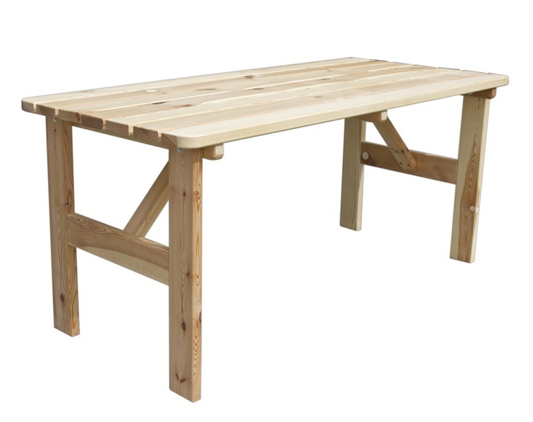 ROJAPLAST Rojaplast VIKING zahradní stůl dřevěný PŘÍRODNÍ - 150 cm