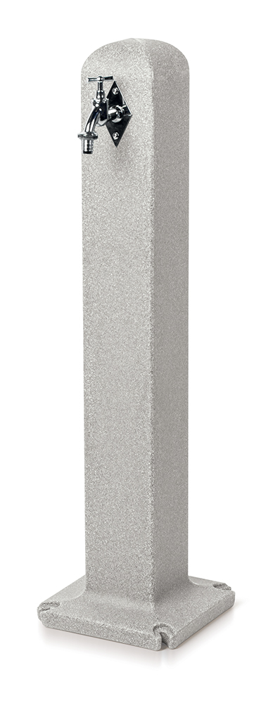 PROSPERPLAST Zahradní sloupek s kohoutkem POLLER světle šedý granit