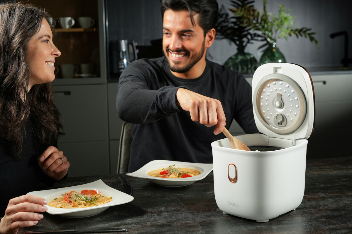 Lauben Multifunction Rice Cooker 1200WR Rose Gold Edition – Vařte s lehkostí, chutně a stylově