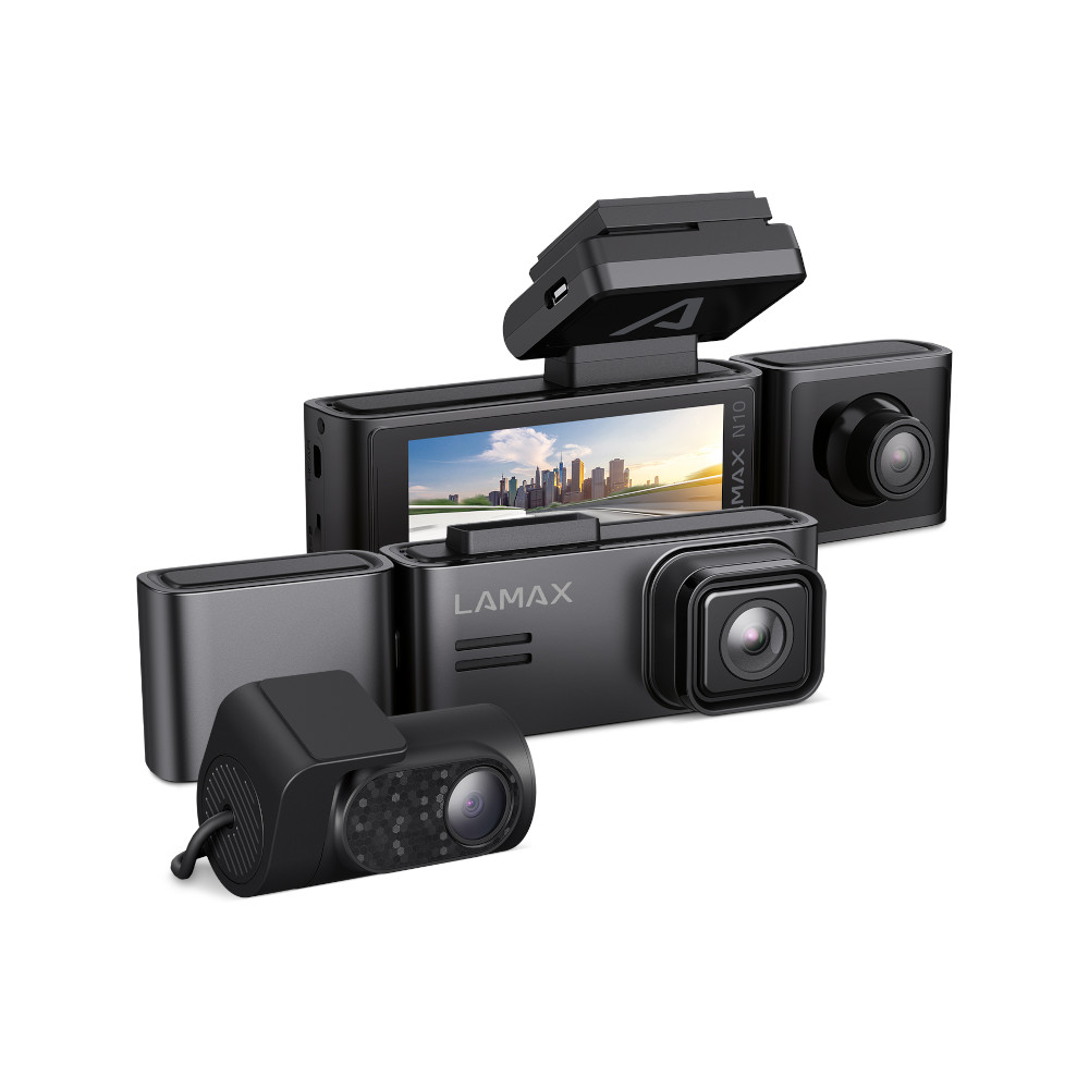 LAMAX N10 GPS 3in1 - Tři kamery, co zajistí tu nejlepší ochranu