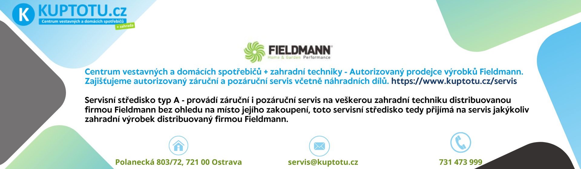 Servis - Fieldmann