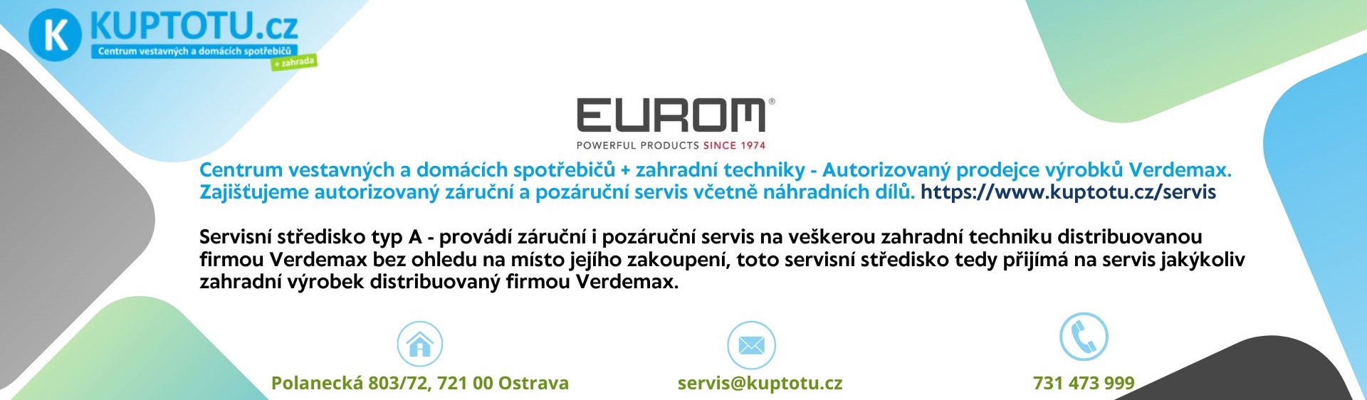 Servis - Eurom